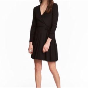 Fit and flare wrap imitation dress in S